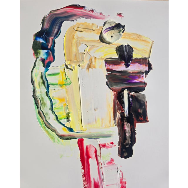 Abstract Abstract Figurative Portrait of a Woman — Original Oil Painting by Diane Grant For Sale - Image 3 of 8
