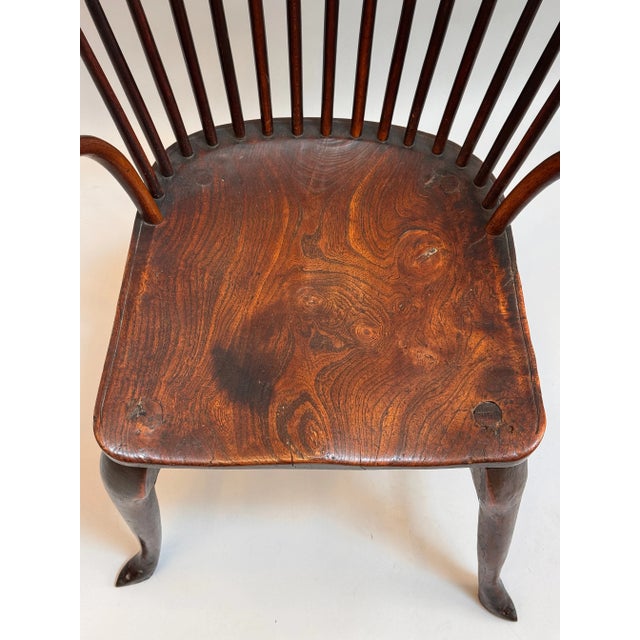 Brown 18th Century “Comb Back” English Windsor Armchair For Sale - Image 8 of 12