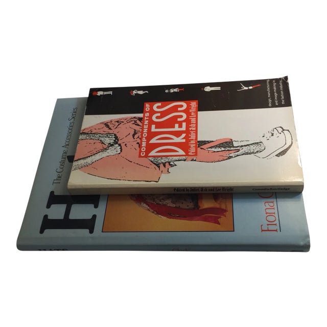 1988 Hats and Components of Dress Books - Set of 2 For Sale
