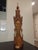 Art Deco Monumental Mid-Century Balinese Modernist Teakwood Goddess Sita Bust For Sale - Image 3 of 12