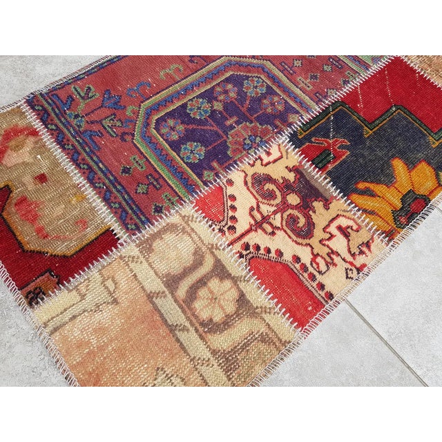 1960s Mid 20th Century Oushak Anatolian Handknotted Rug For Sale - Image 5 of 10