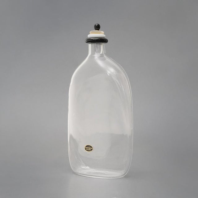 Murano Glass Bottle with Stopper by Giovanni Cenedese, 1970s For Sale - Image 4 of 13