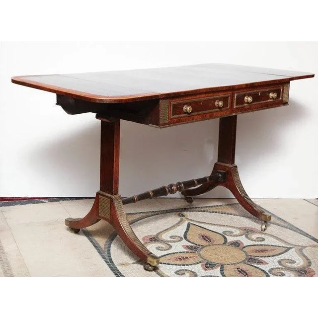 Early 19th Century Regency Rosewood Sofa Table in the Manner of John McLean For Sale - Image 10 of 11