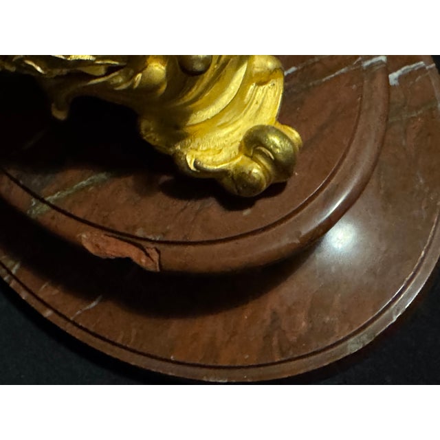 1840 French Louis XVI Bronze Marble Lyre Clock - 1 Pc For Sale - Image 14 of 18