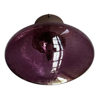 21st Century Polished Nickel and Amethyst Bubbles Uno Flush Mount by Fabio LTD For Sale