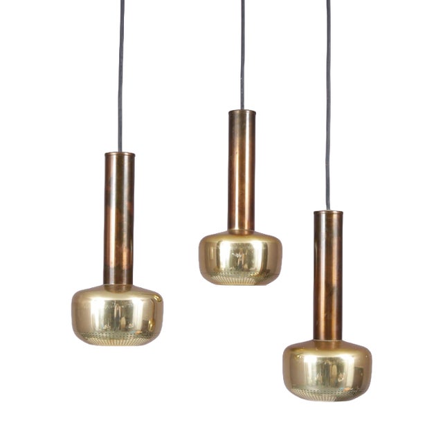 Vl56″ Lamp in Brass by Vilhelm Lauritzen for Louis Poulsen, Denmark, 1950s For Sale