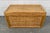 Linen Vintage Woven Rattan and Bamboo Chest For Sale - Image 8 of 9
