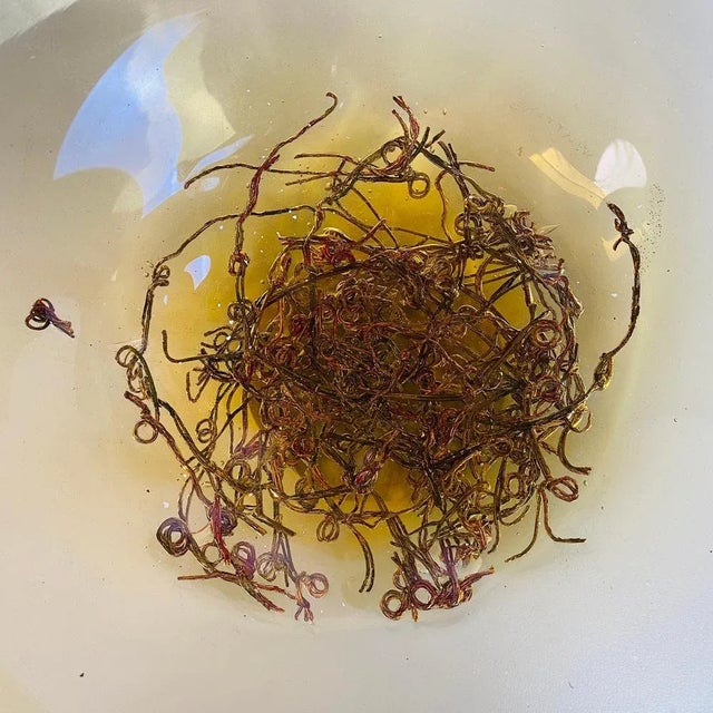 Mid-Century Italian Modern Yellow Murano Glass Bowl, 1970s For Sale - Image 9 of 10