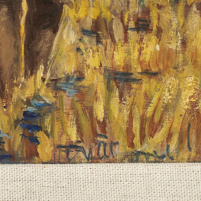 Pair of Tropical Haitian Paintings of Haitians at Work by Werner Jaegerhuber For Sale - Image 16 of 18