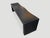 Andrianna Shamaris Charred Teak Wood Wave Bench For Sale - Image 4 of 6