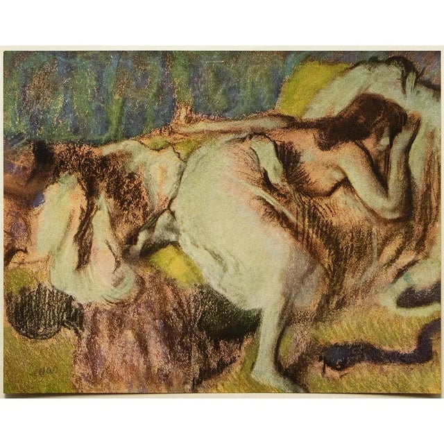 Celadon 1952 After Edgar Degas "Repose", First Edition Vintage Print For Sale - Image 8 of 8