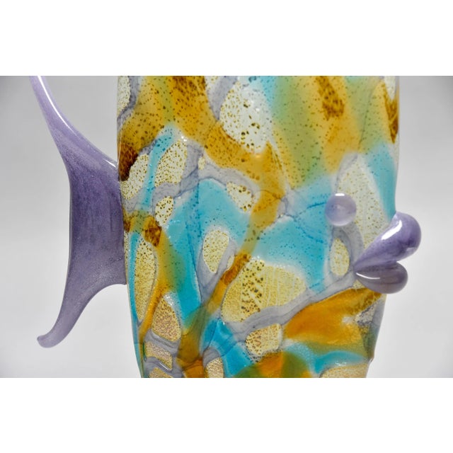 Tall Mid Century Multi Color Murano Glass Fish For Sale - Image 11 of 13