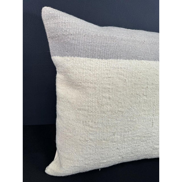 Turkish Hemp Pillow Cushion Natural Beige SkyBlue Cushion Cover 20x20 #18150 Enhance your home decor with our Kilim Pillow...