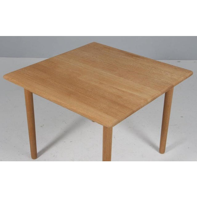 Hans J. Wegner coffee table, solid oak. Made by GETAMA, Denmark. This piece is attributed to the mentioned designer/maker....