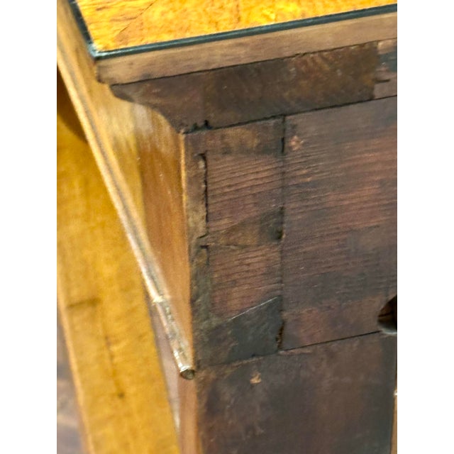 Antique Biedermeier Burl Walnut Console Table With Drawer, Early 19th Century For Sale - Image 12 of 12