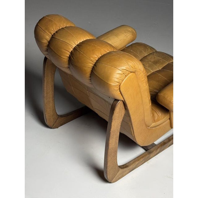 Vintage Italian Armchairs in Leather, 1970, Set of 2 For Sale - Image 8 of 18