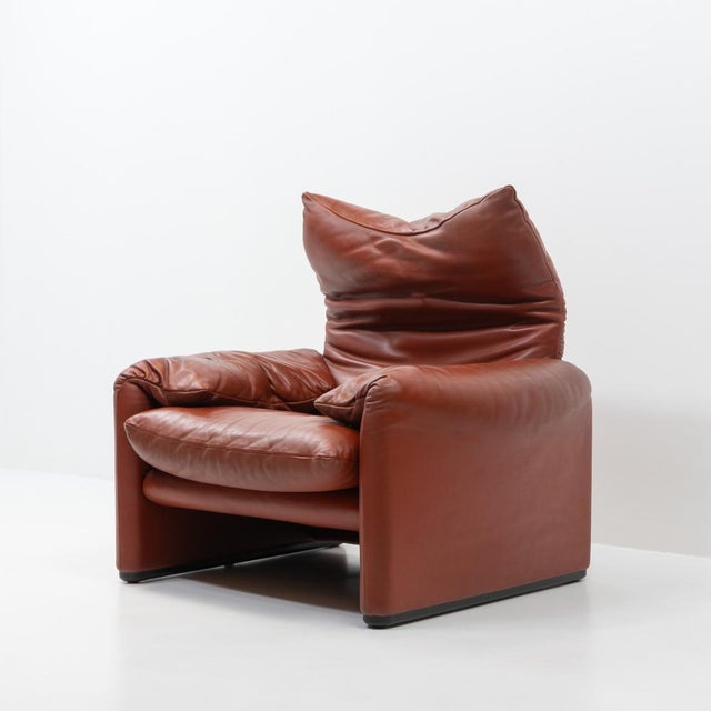Mid-Century Modern Maralunga Lounge Chair from Vico Magistretti, 1980s For Sale - Image 3 of 13