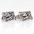 Pair of Signed Aage Weimar Danish Mid-Century Modern Sterling Silver Cufflinks For Sale - Image 4 of 12