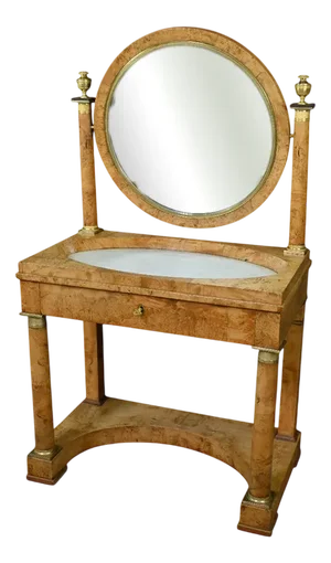 Dressing Table in Elm Burl Veneer