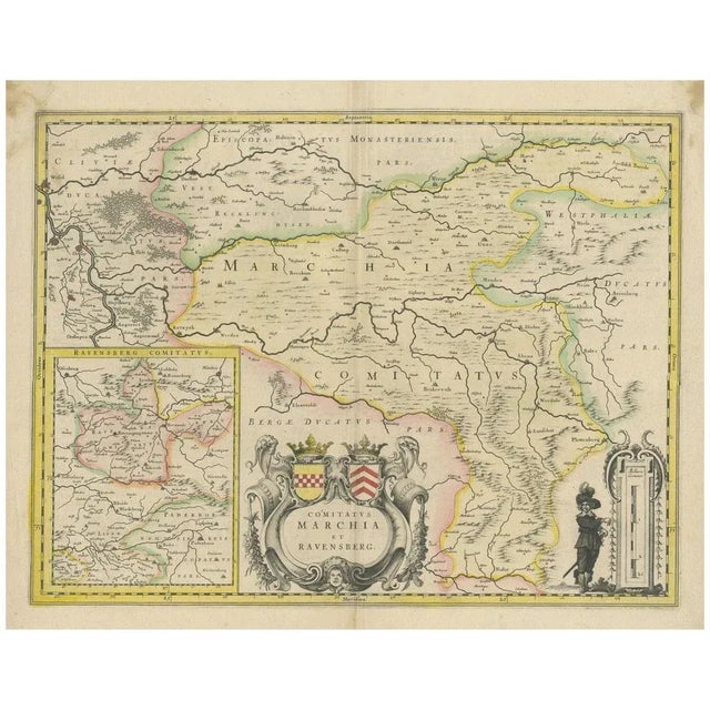 Map of the Marches and Ravensberg Countie, 1660 For Sale - Image 11 of 11