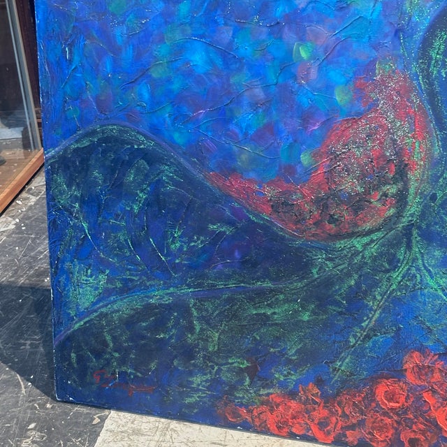 Gianfranco Zaccagnino (ROME) Oil on canvas “Madre Natura” 2020 size 120 x 80 cm, Modern and contemporary art. Material...