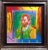 Peter Max Van Gogh Original Mixed Media on Canvas, Signed Custom Frame For Sale - Image 9 of 9