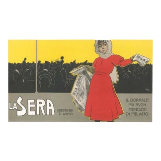 La Sera - Original Vintage Advertising Lithographby L. Metlicovitz - 1900 ca. 1900 ca. For Sale