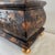 1980s Maitland Smith Ornate Hinged Mahogany Chest With Brass Ball Feet Leaf Finnial For Sale - Image 15 of 18