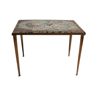 Vintage Low Table with Italian Style Mosaic Top, 1950s