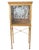 French 1 of 2 Directoire Style Gilt Metal & Eglomise Mirrored Glass Vintrine For Sale - Image 3 of 5