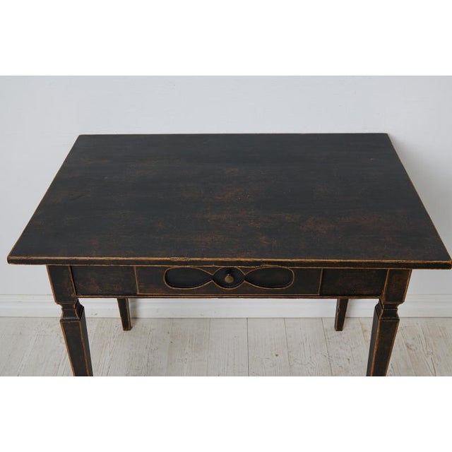 Swedish Empire Desk in Rustic Paint For Sale - Image 11 of 12