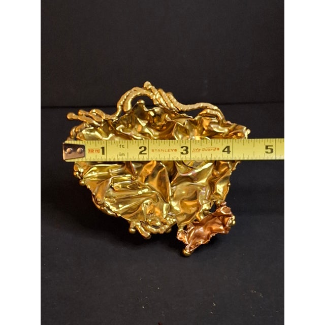 This exceptional, authentic vintage tabletop sculpture is a striking example of 1970s Brazilian Modernist/Brutalist...