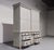 Late 19th Century Massive Antique English Painted Pine Housekeeper’s Cupboard Sliding Doors - Circa 1880 For Sale - Image 5 of 15