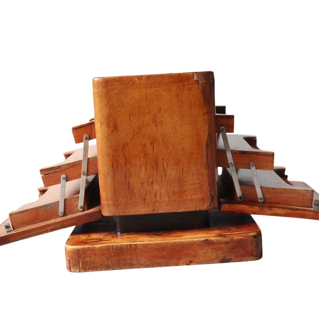 Wood 1950s Wood Mosaic Inlaid Cigar Box Vintage European Art Deco For Sale - Image 7 of 11