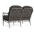 Not Yet Made - Made To Order Brown Jordan Calcutta Loveseat, Mica frame with Fusion Charcoal fabric For Sale - Image 5 of 11