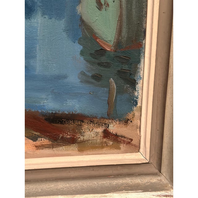 Gösta Ekdahl, Boat Harbour, 1963, Oil on Canvas, Framed For Sale - Image 7 of 13