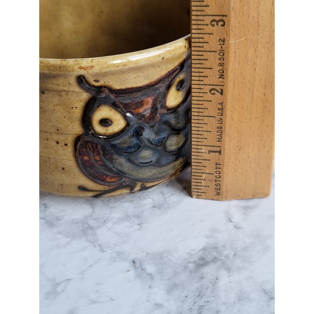 1960s Mid-Century Modern Owl Ceramic Cups - Pair For Sale - Image 12 of 12