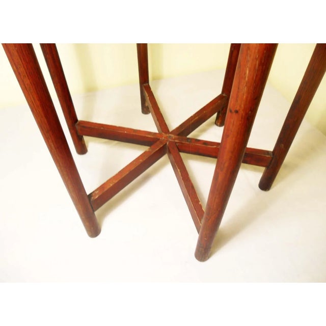 Brown Antique Chinese Wash StandCirca Early of 19th Century For Sale - Image 8 of 10