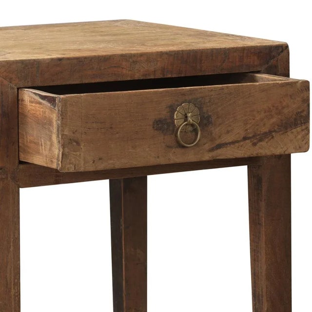 Elm Side Tables, 1890s, Set of 2 For Sale - Image 6 of 8