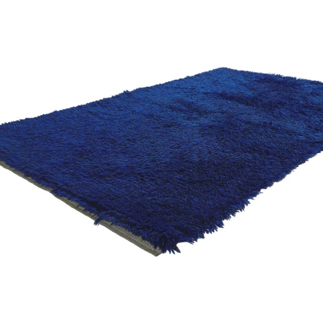 Vintage Swedish Rya Rug with Scandinavian Modern Style 03'09 x 05'07. With its simplicity, plush pile and Scandinavian...