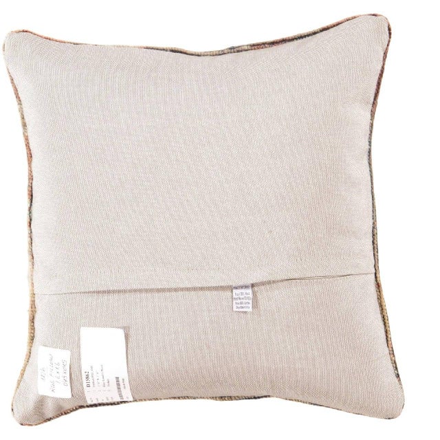 Vintage hand woven Turkish pillow. This is made of wool. Back cotton. Beautiful colors and well made. This pillow features...
