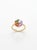 Gemstone details Gold Purity: 18K Solid Gold Diamond: 0.02 cts Multi sapphire: 0.96 cts 18K gold Net weight: 2.40 grams...