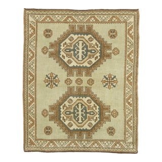 Turkish Vintage Anatolian Rug 4'6" x 5'6" #17111 For Sale