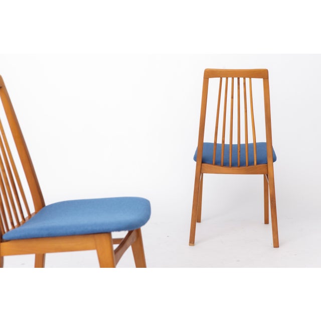 Vintage German Dining Chairs in Beech, 1960s, Set of 2 For Sale - Image 3 of 10