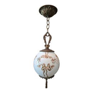 Vintage Mid Century Cherub Cupid Angels Hanging Light