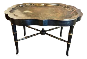 English Regency Tole Painted Table