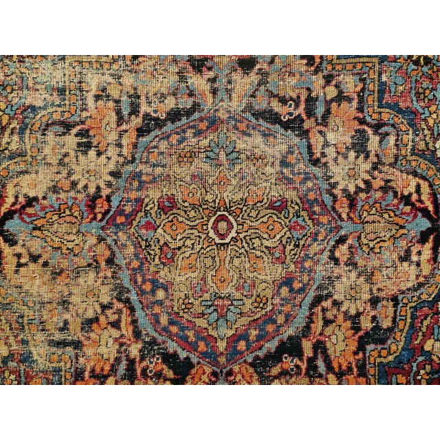 Late 19th Century Late 19th Century Kashan Rug For Sale - Image 5 of 12