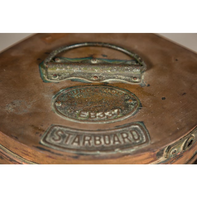 【美品】オール真鍮製　NAVIGATOR'S LANTERN ヴィンテージ Nautical Tung Woo Starboard Ship Navigation Copper Lantern