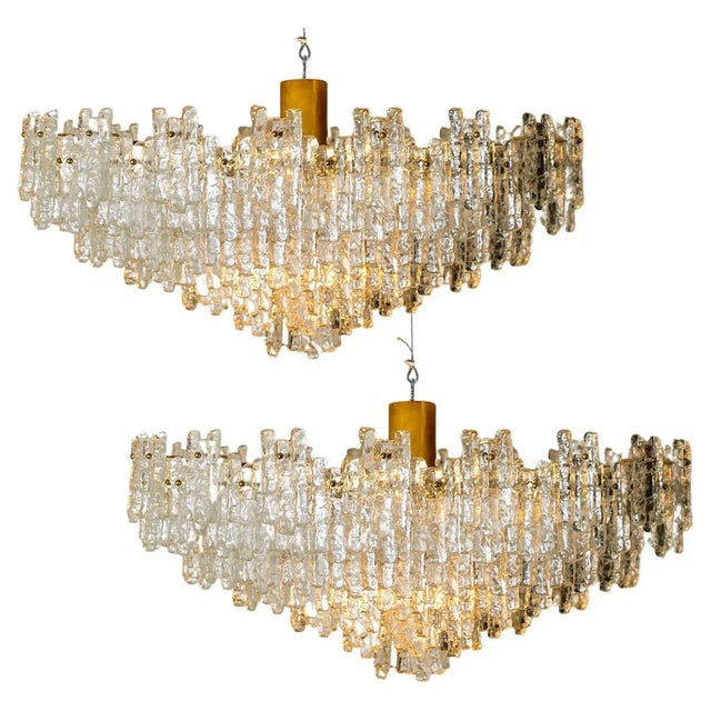 Large Seven Tier Sculptural Ballroom Chandelier by JT Kalmar For Sale - Image 3 of 11