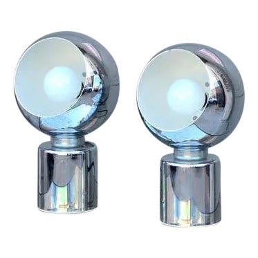 Articulated Globe Spotlights by Reggiani Lampadari - a Pair For Sale